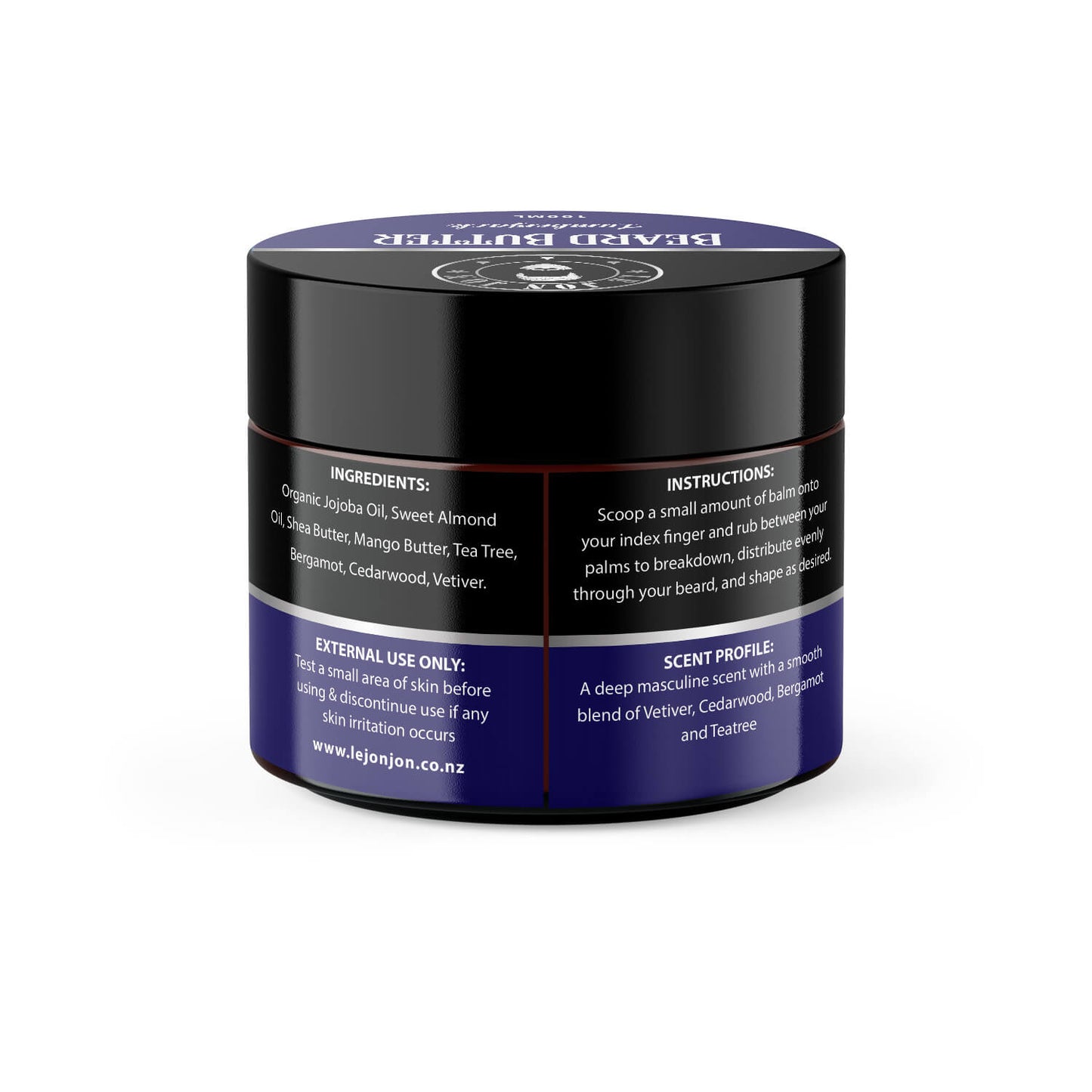 Lumberjack beard butter back