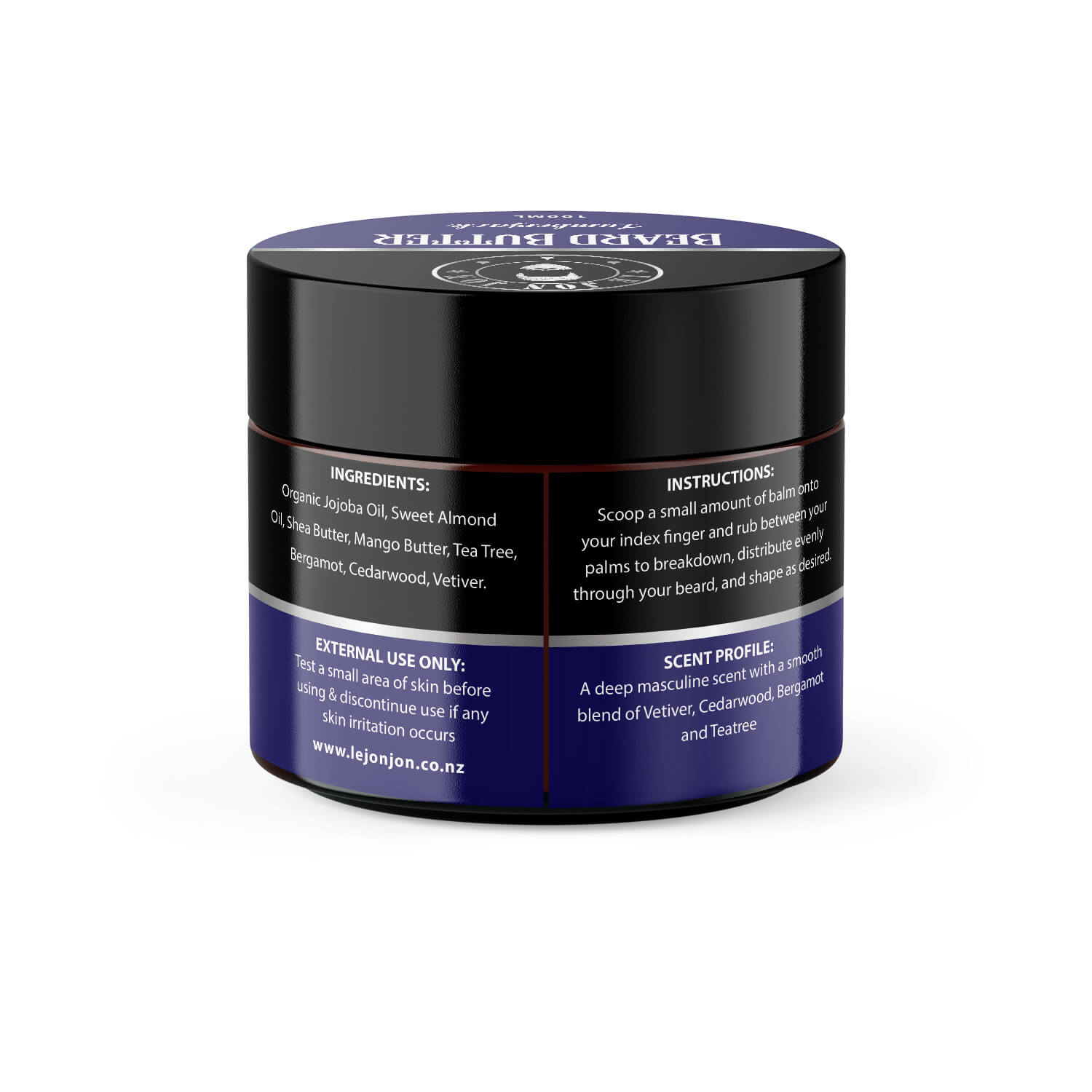 Lumberjack beard butter back