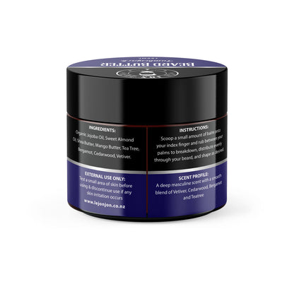 Lumberjack beard butter back