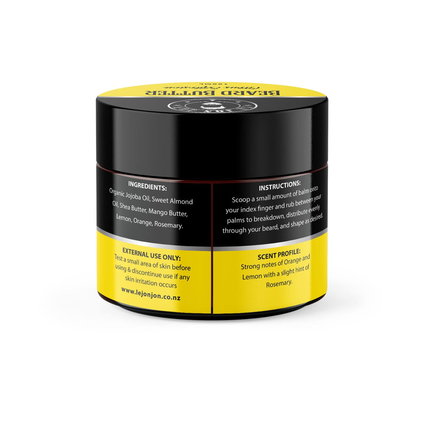 citrus explosion beard butter back