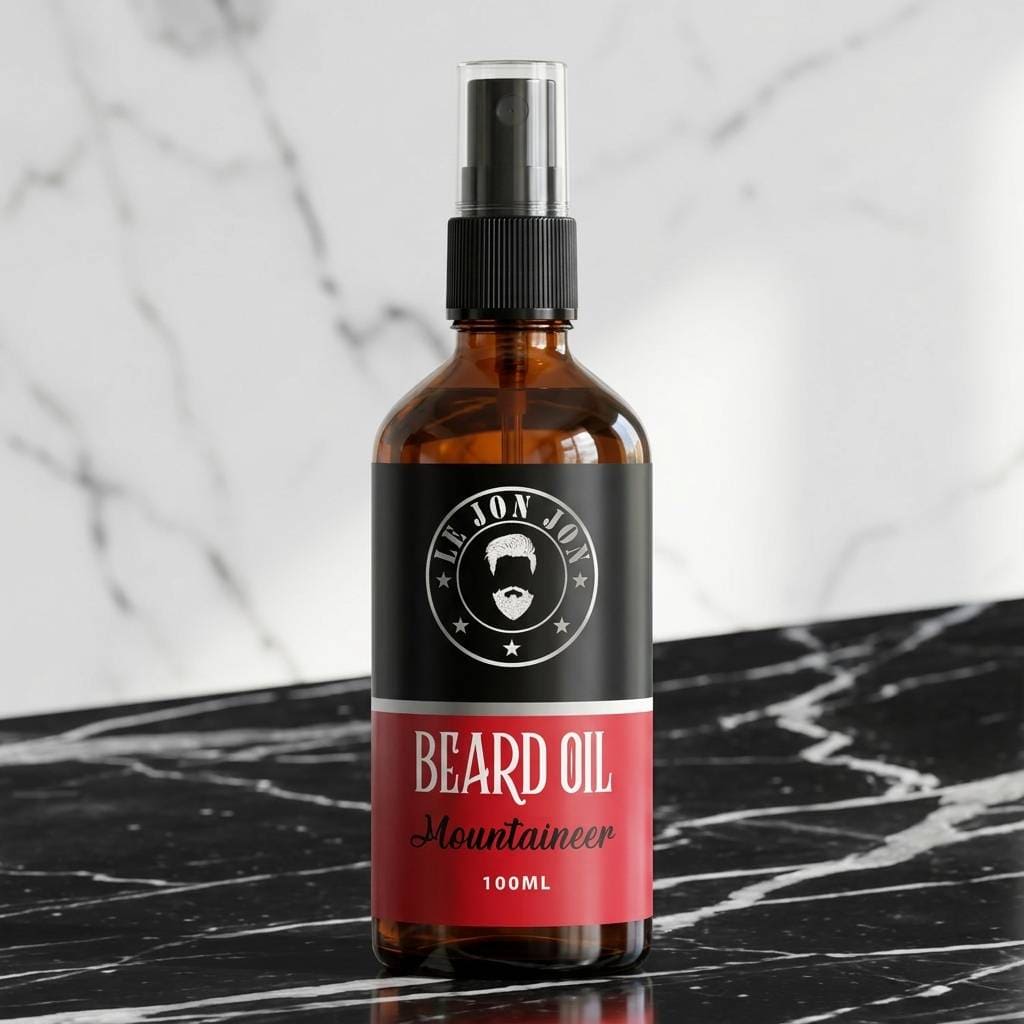Mountaineer 100ml beard oil lifestyle image