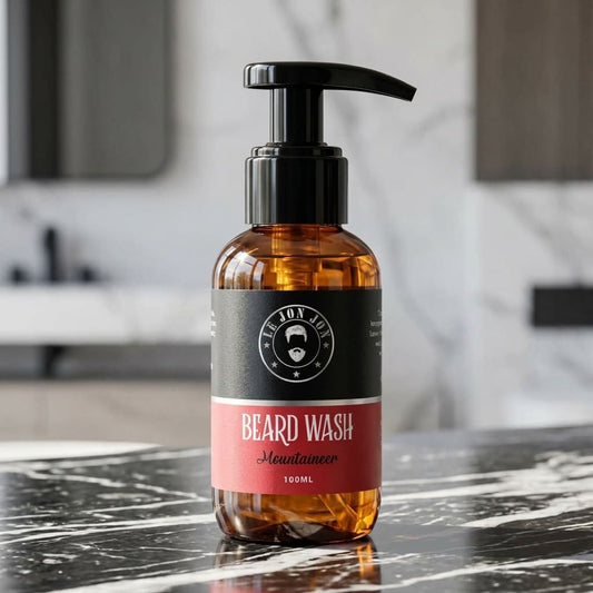 Mountaineer beard wash lifestyle image