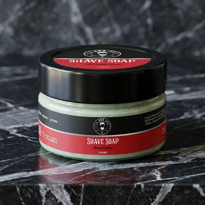Mountaineer shave soap lifestyle image