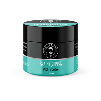 Lejonjon beard butter jar Oak & Amber scented