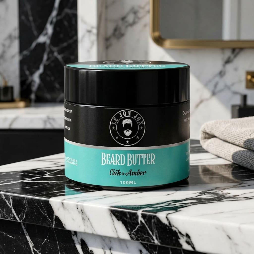 Oak & Amber beard Butter lifestyle image
