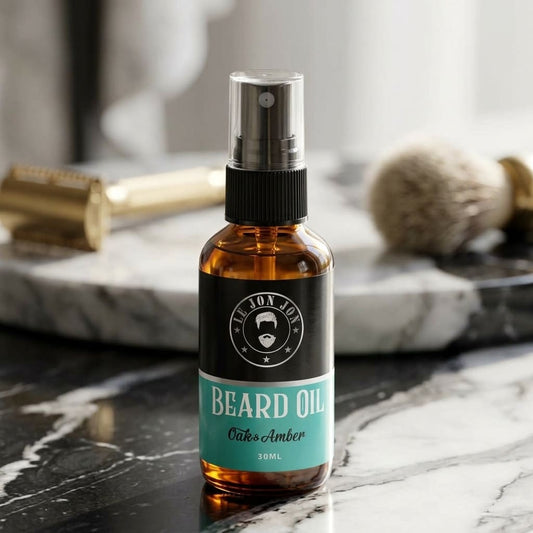 Oak & Amber beard oil lifestyle image