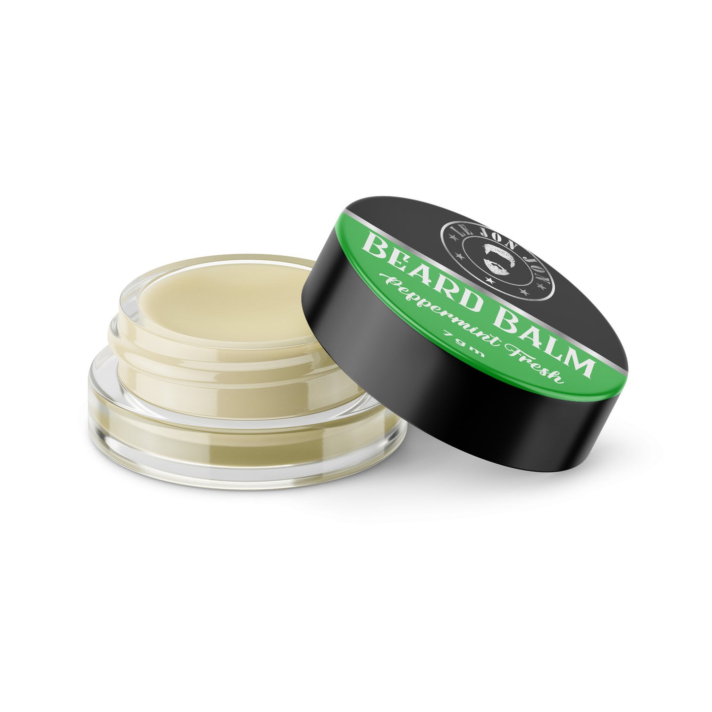 Peppermint fresh scented beard balm sample