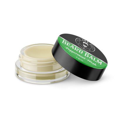 Peppermint fresh scented beard balm sample