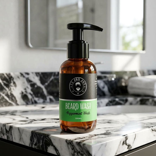 Peppermint Fresh beard wash lifestyle image