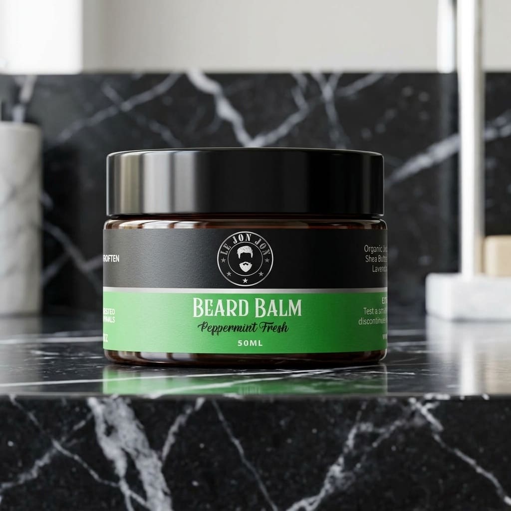 Peppermint beard Balm lifestyle image