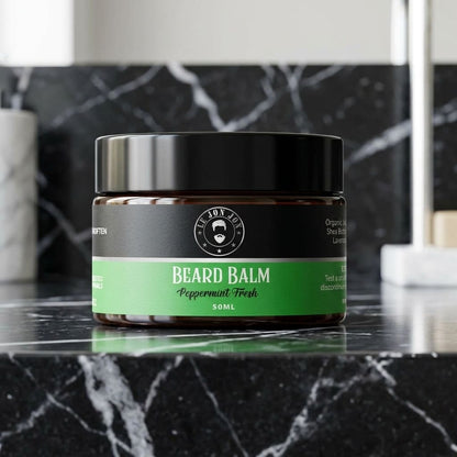 Peppermint beard Balm lifestyle image