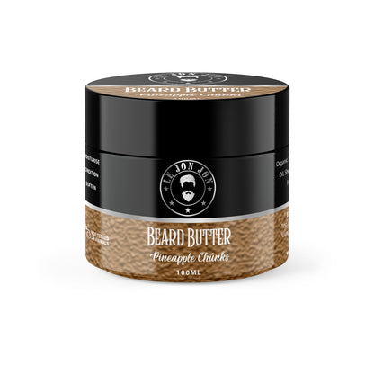 Pineapple Chunks scented beard butter jar