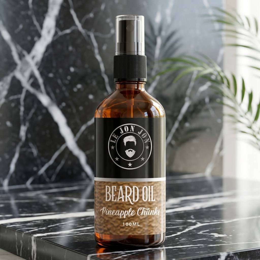 Pineapple Chunks 100ml beard oil lifestyle image