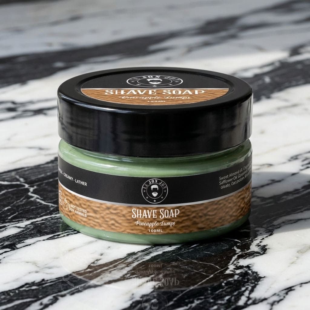 Pineapple Chunks shave soap lifestyle image