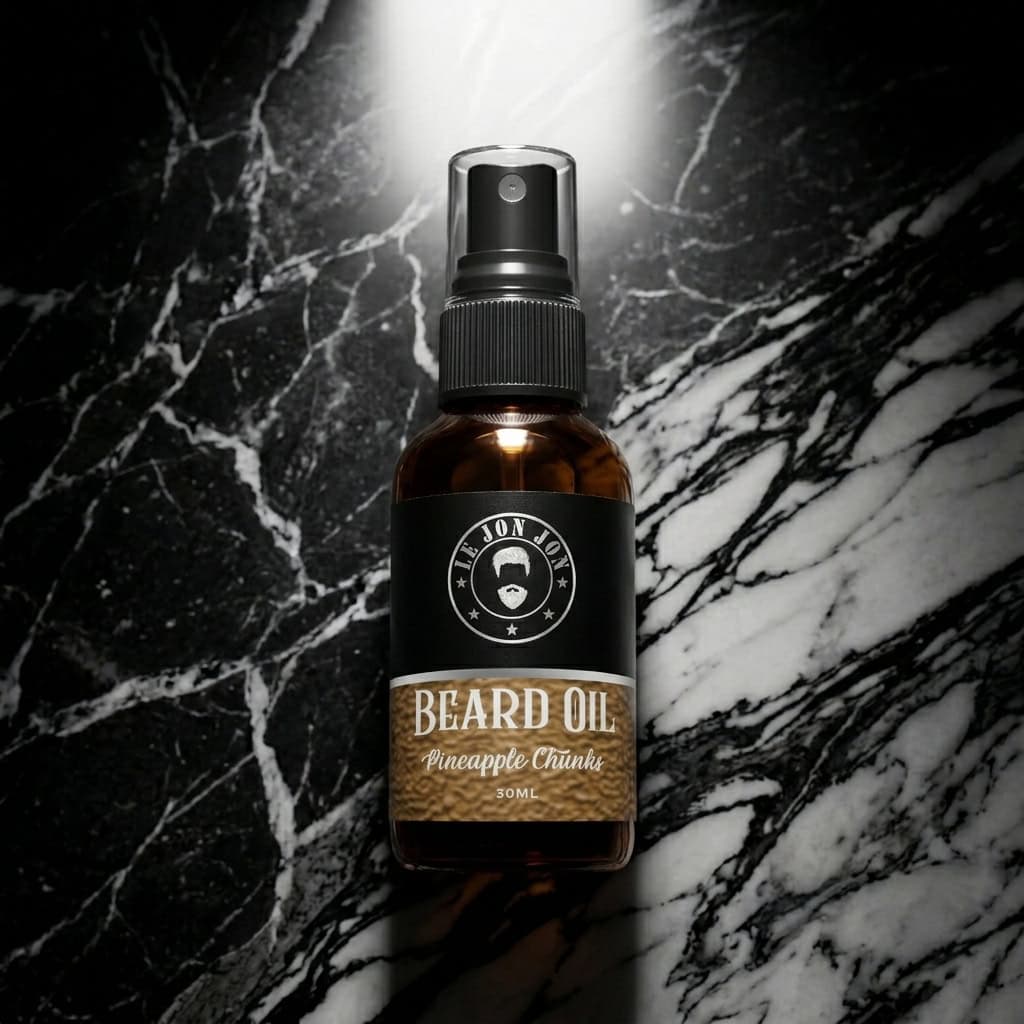 Pineapple chunks beard oil lifestyle image top