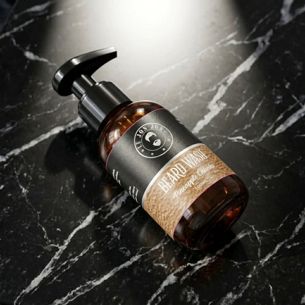 Pineapple chunks beard wash lifestyle image top