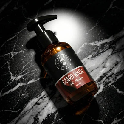 Pitmaster beard wash lifestyle image top