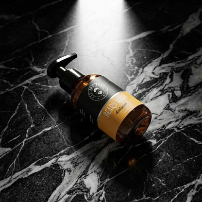 Scotsman beard wash lifestyle image top