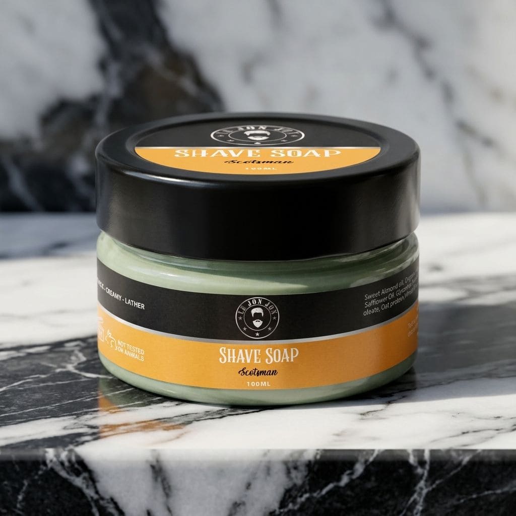 Scotsman shave soap lifestyle image