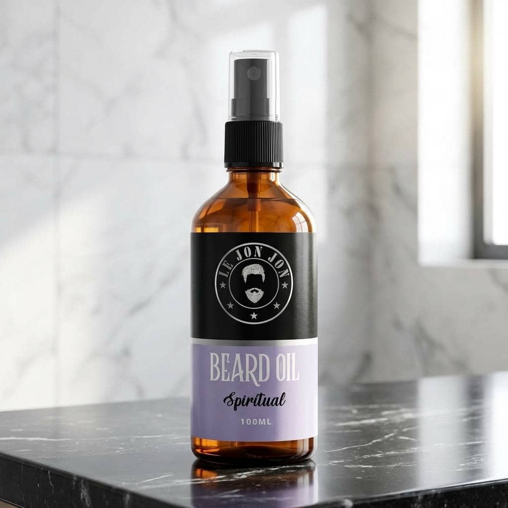 Spiritual 100ml beard oil lifestyle image