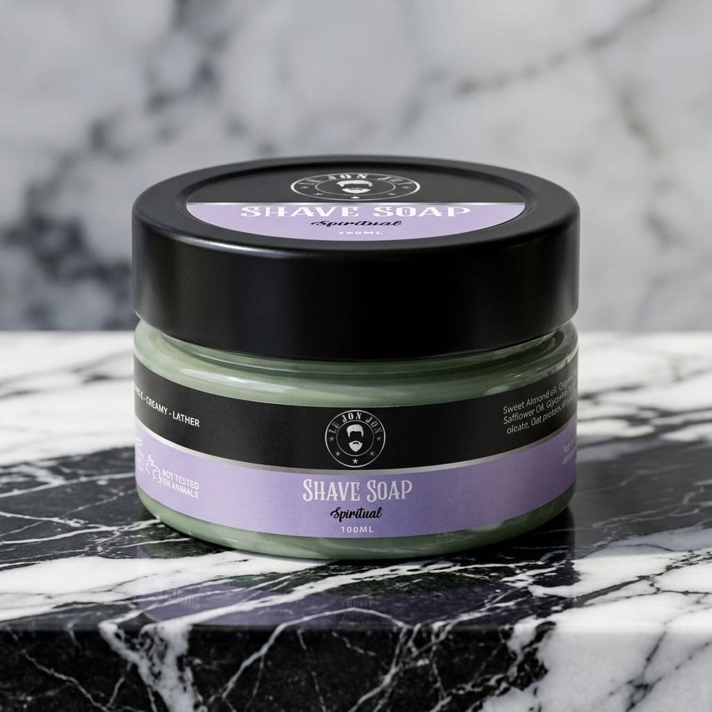 Spiritual shave soap lifestyle image