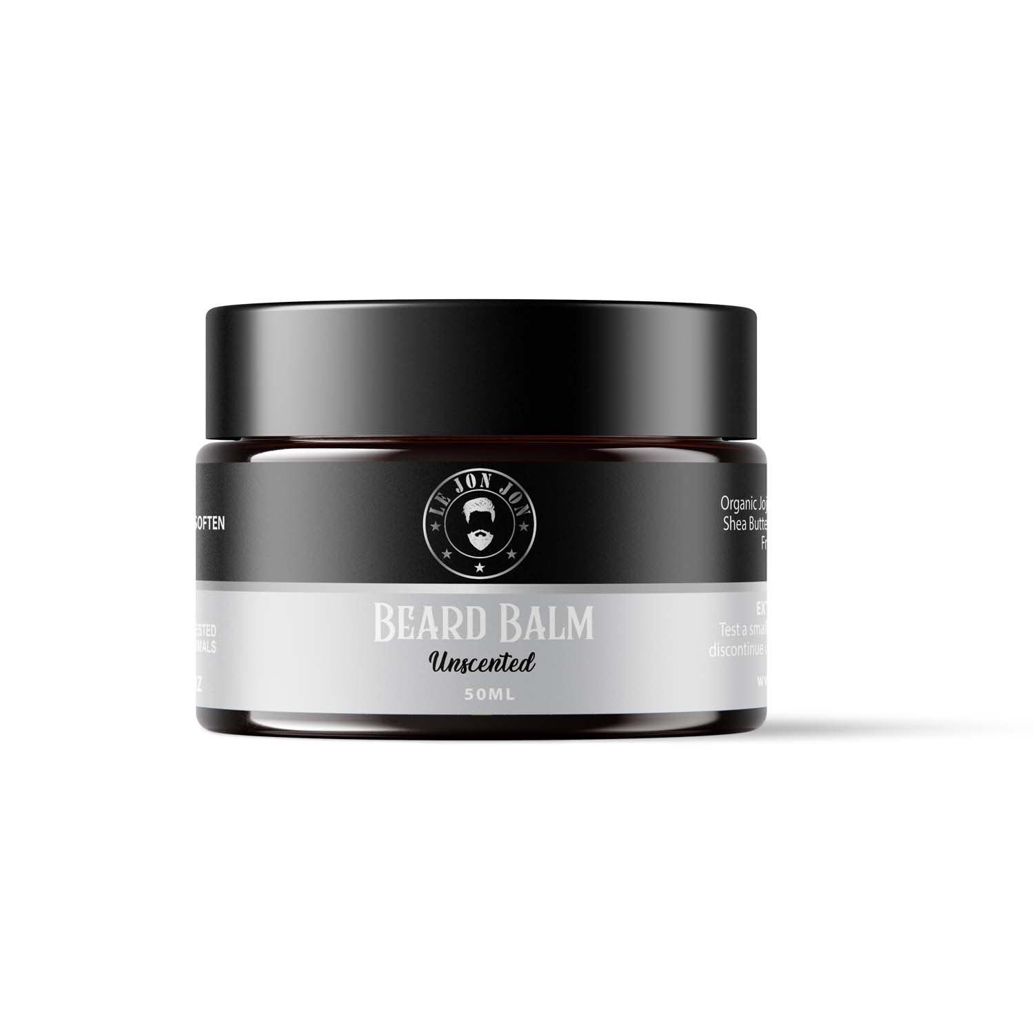 Beard Balm Unscented front jar