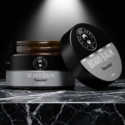 Unscented Beard Balm Lifestyle image front angle