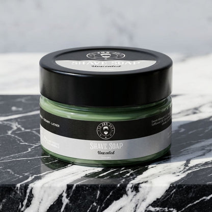 Unscented shave soap lifestyle image