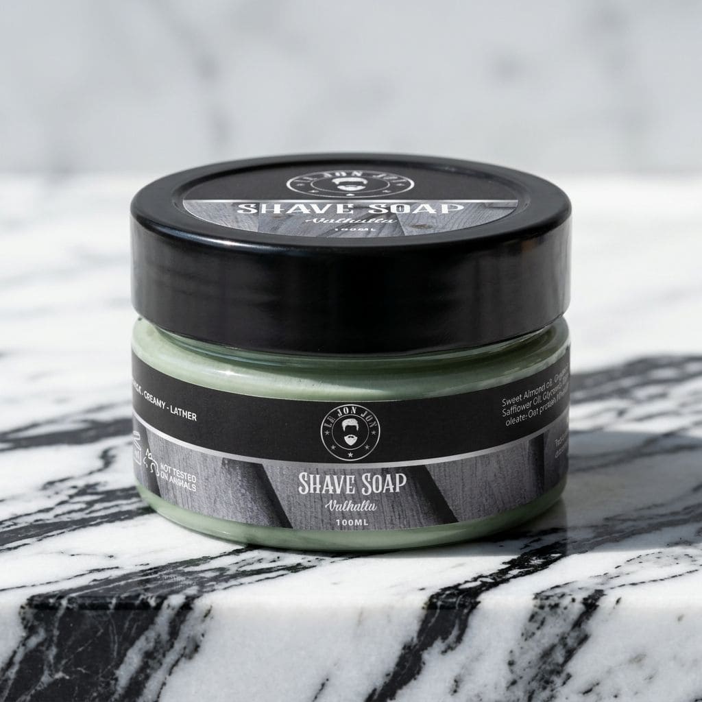 Valhalla shave soap lifestyle image