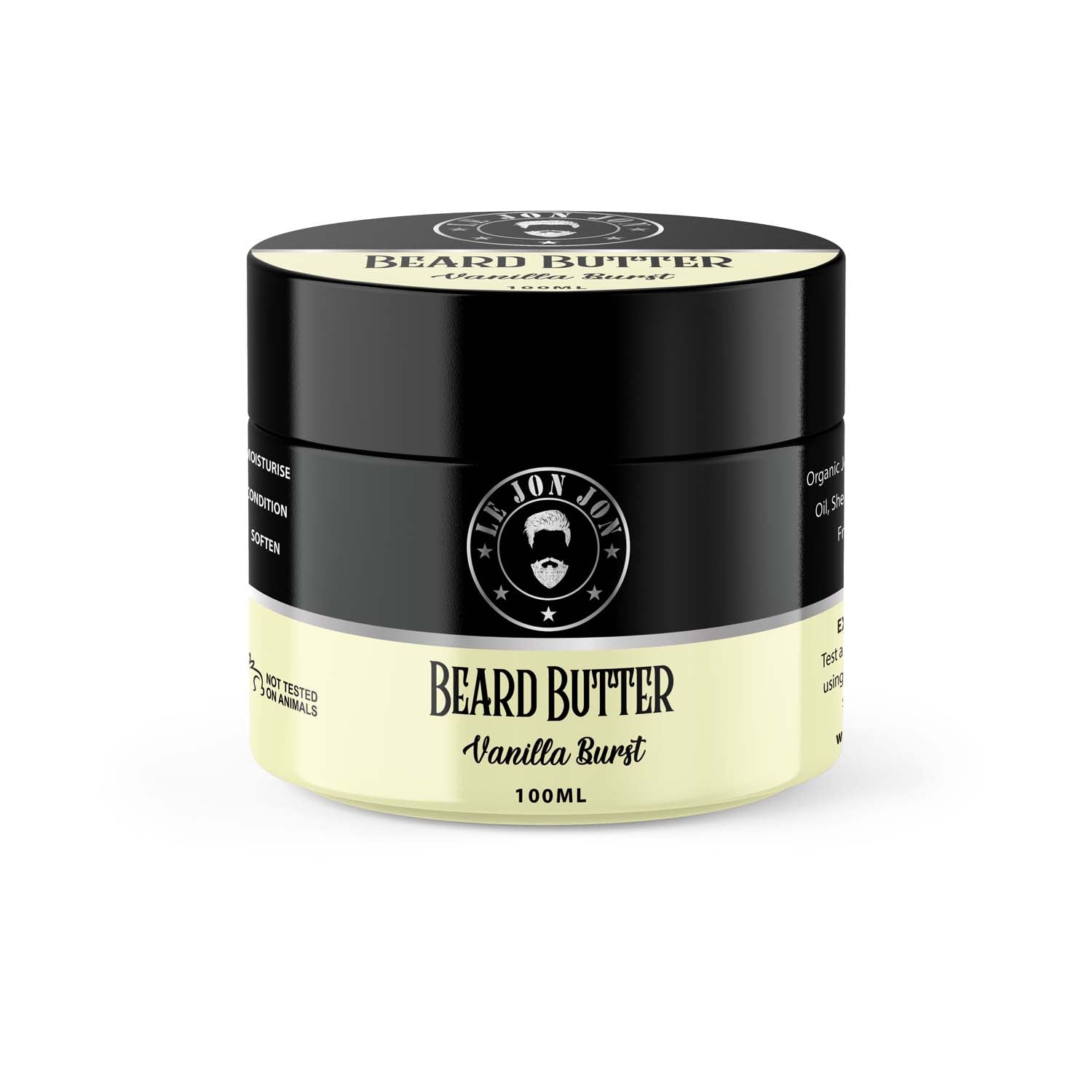 Lejonjon beard butter jar Vanilla Burst scented