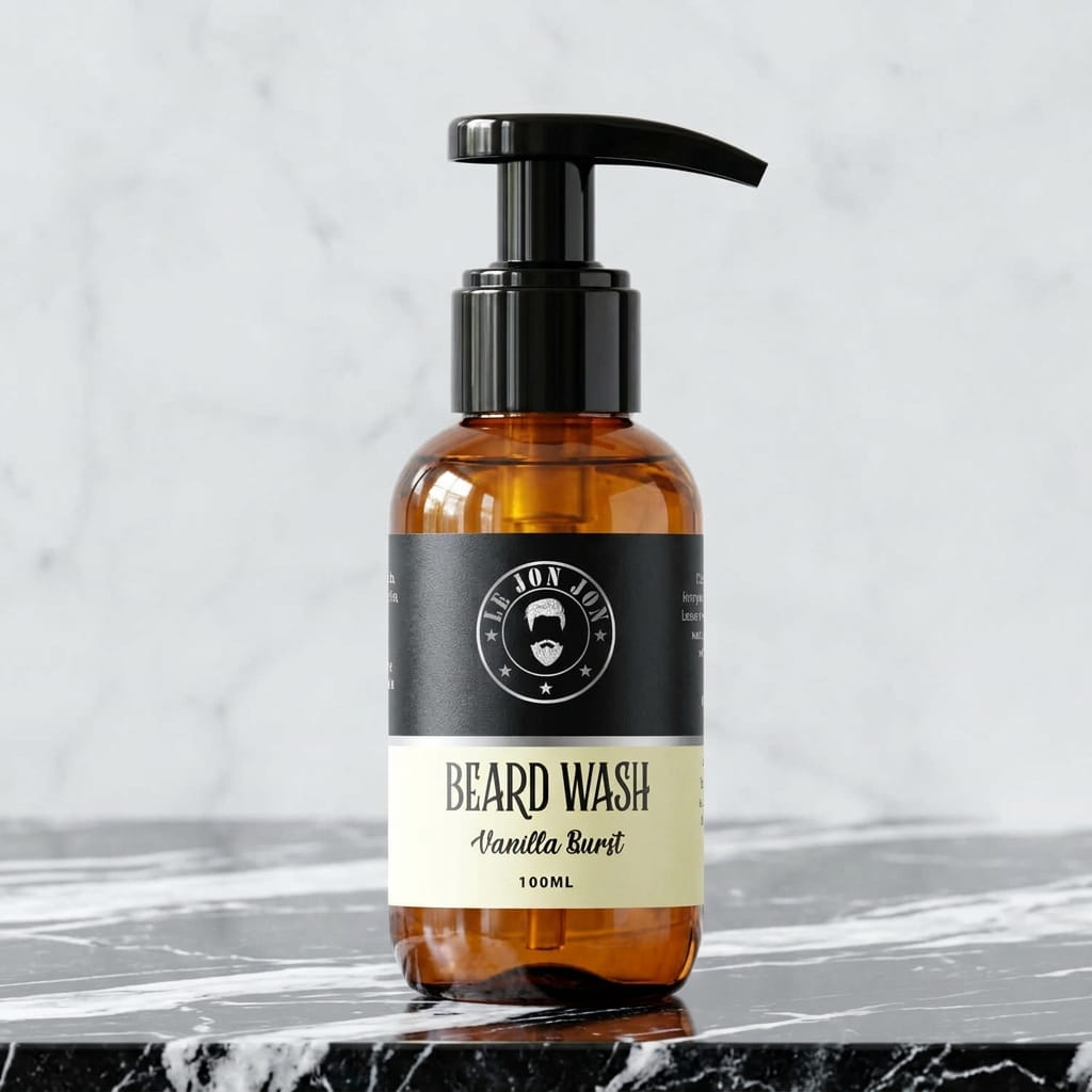 Vanilla Burst Beard Wash lifestyle image