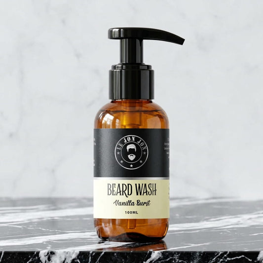 Vanilla Burst Beard Wash lifestyle image