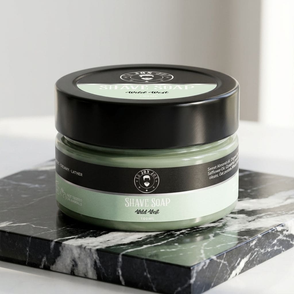 Wild West shave soap lifestyle image