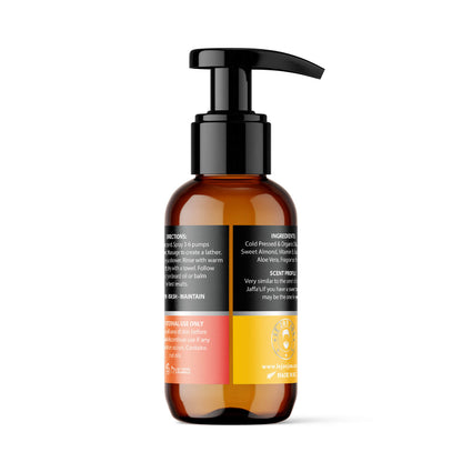 choc orange beard wash back