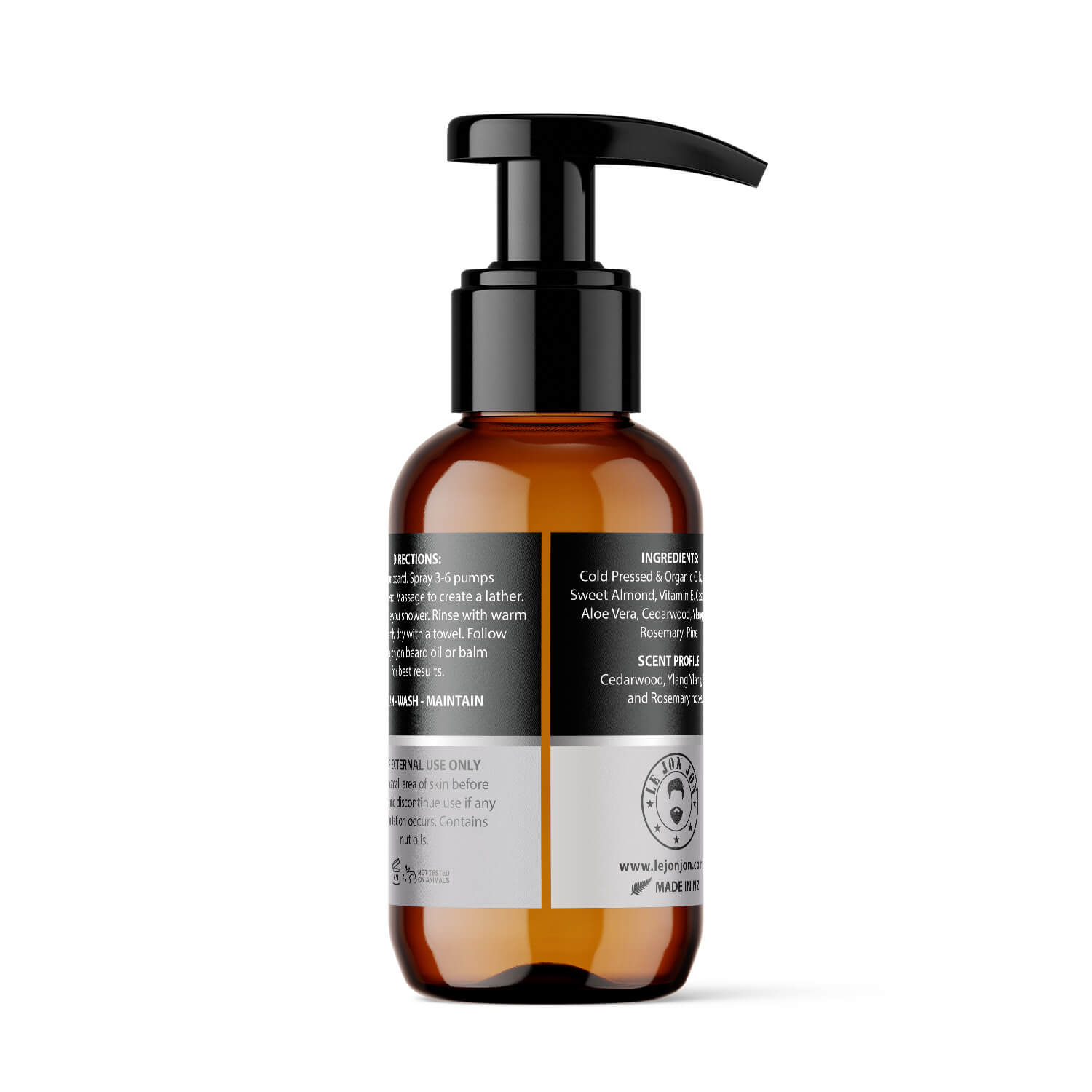 woodsman beard wash back